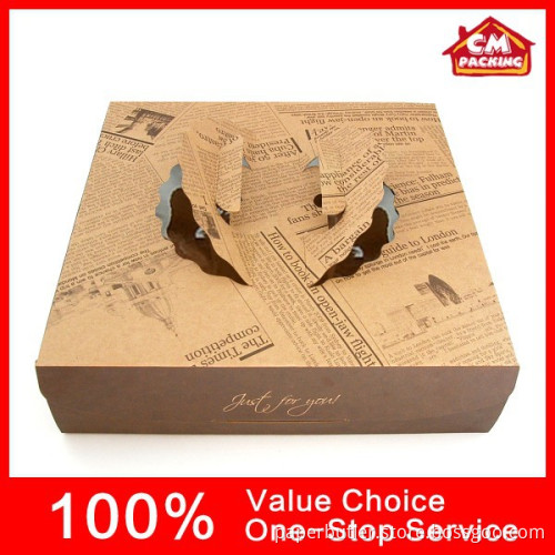 Pizza box with handle